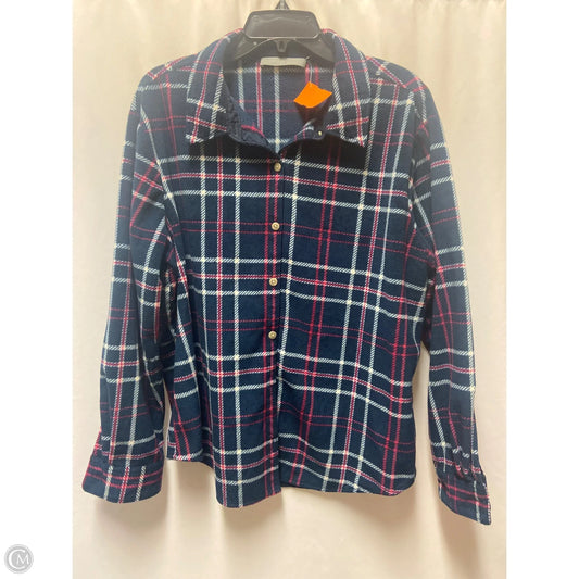 Top Long Sleeve By Lee In Navy, Size: Xxl