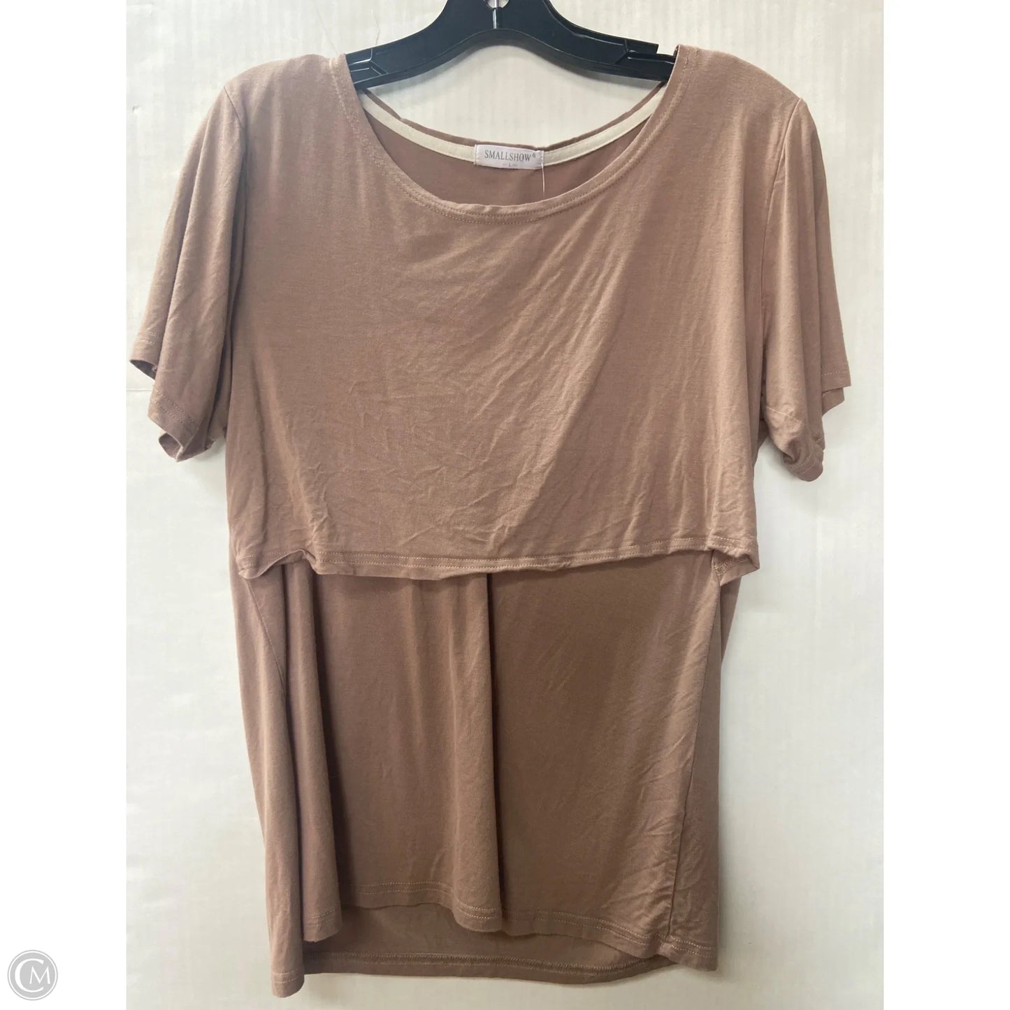 Top Short Sleeve By Clothes Mentor In Brown, Size: L