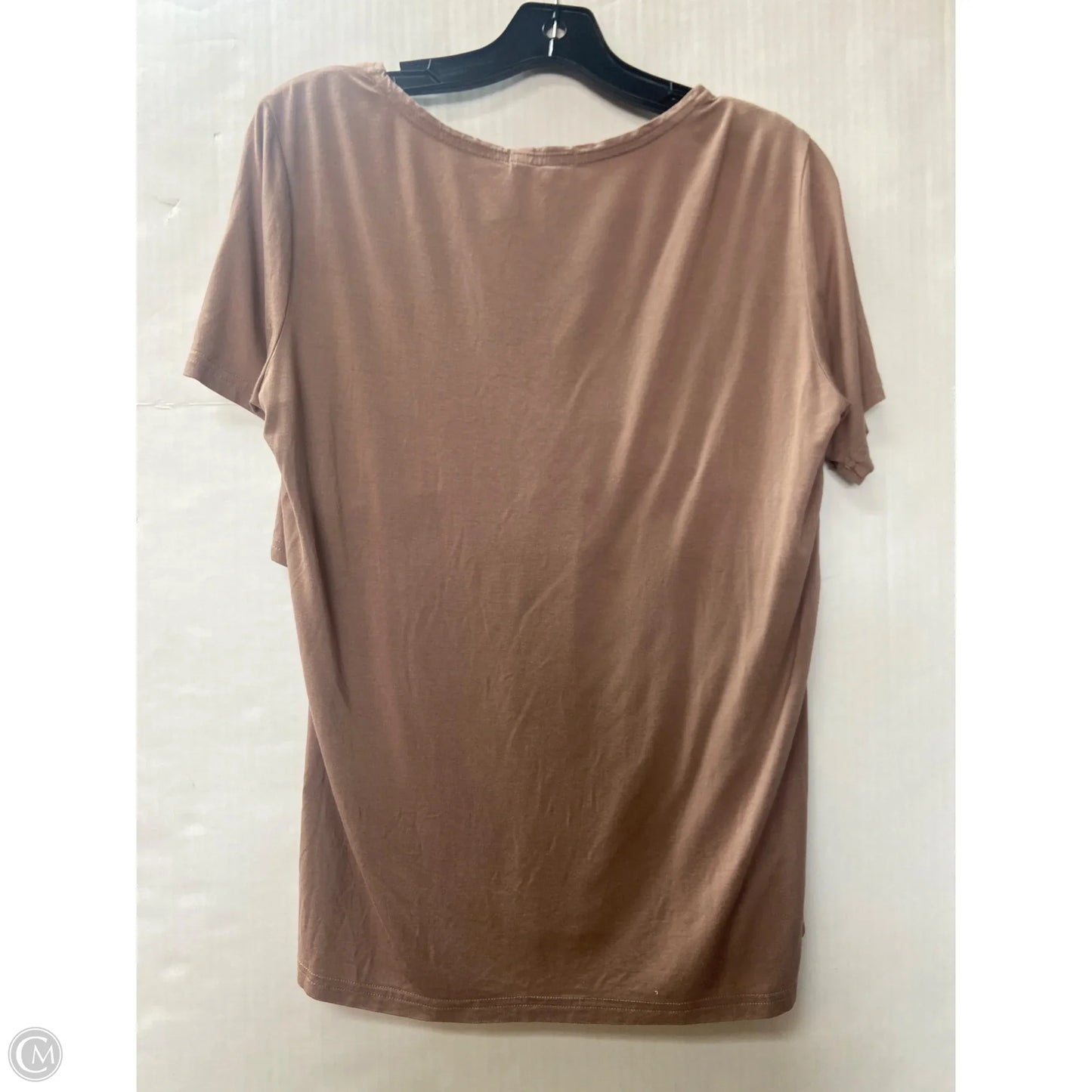 Top Short Sleeve By Clothes Mentor In Brown, Size: L