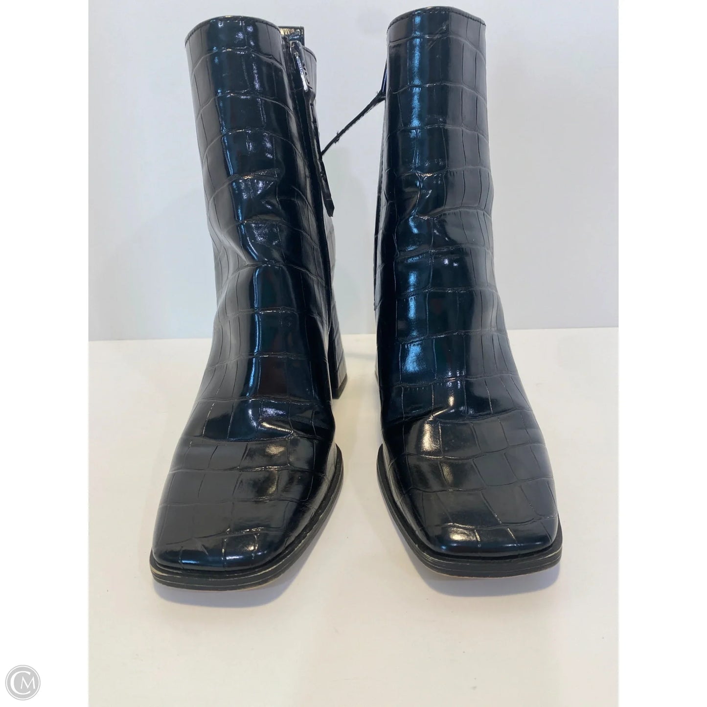 Boots Ankle Heels By Sam Edelman In Black, Size: 6.5