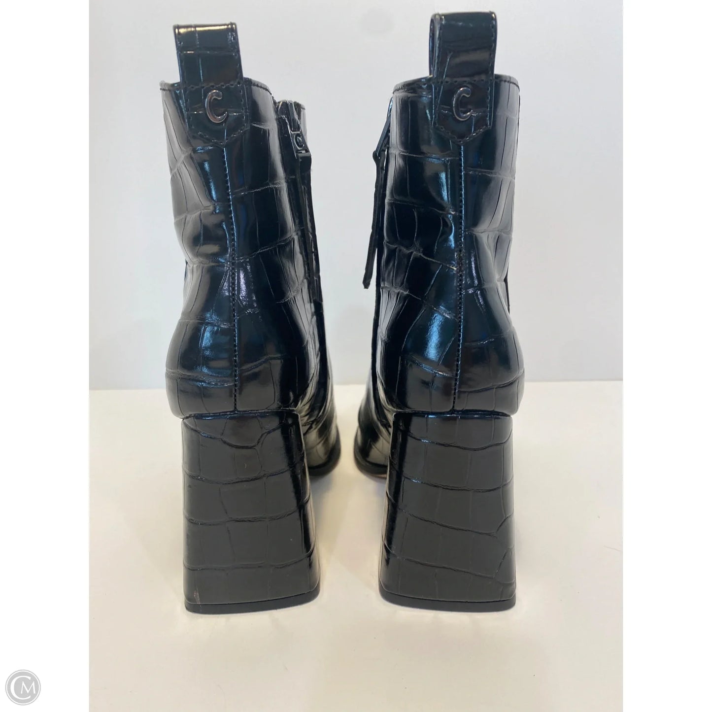 Boots Ankle Heels By Sam Edelman In Black, Size: 6.5