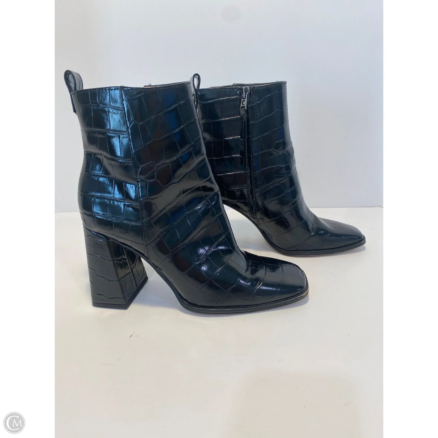 Boots Ankle Heels By Sam Edelman In Black, Size: 6.5