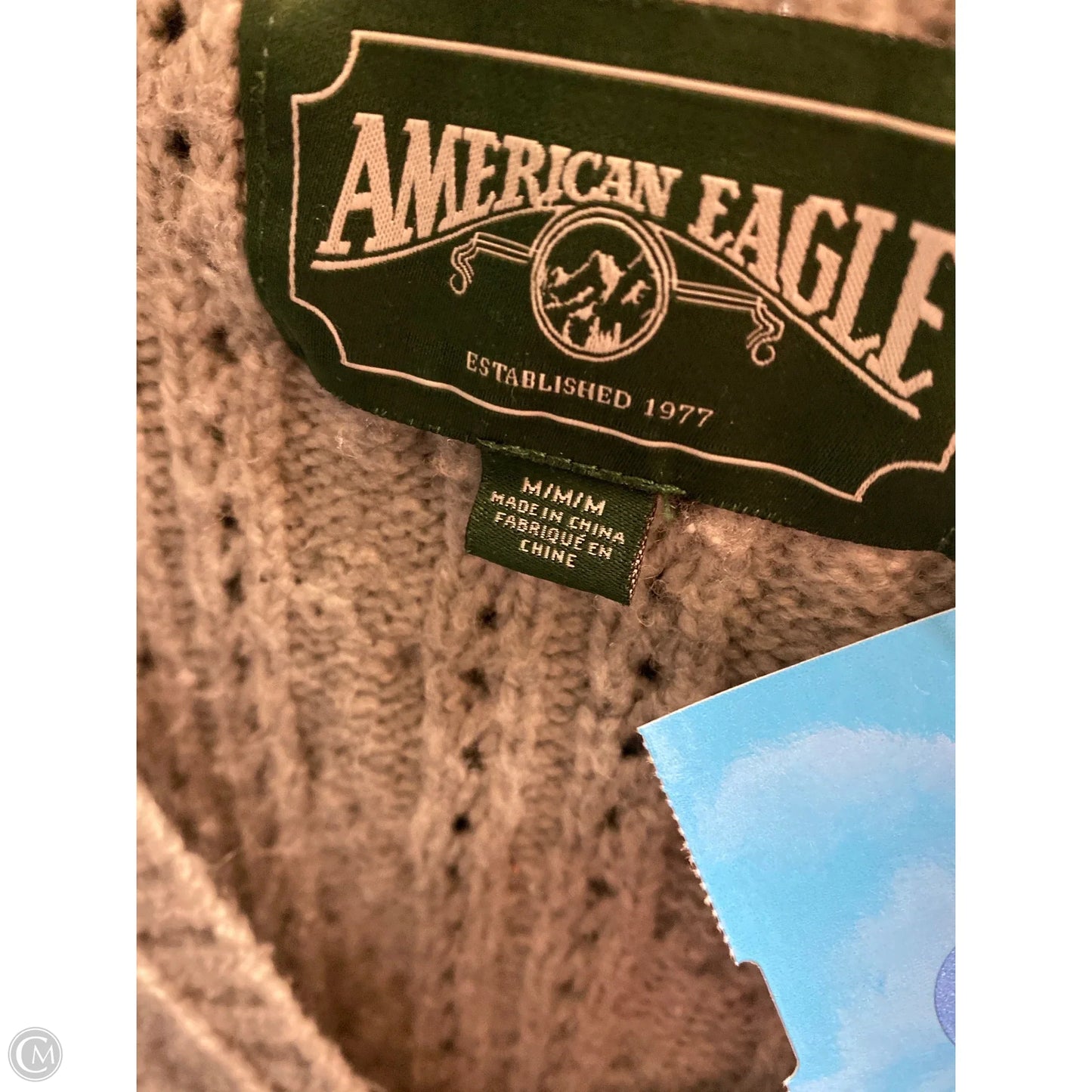 Sweater Cardigan By American Eagle In Grey, Size: M