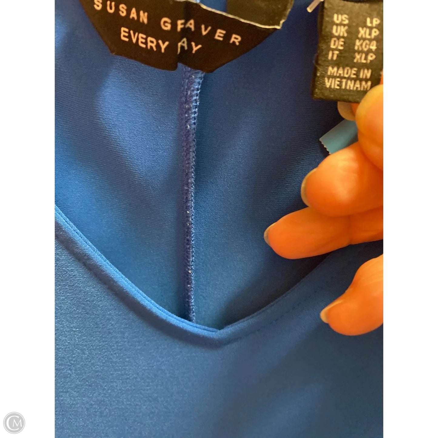 Dress Casual Maxi By Susan Graver In Blue, Size: L