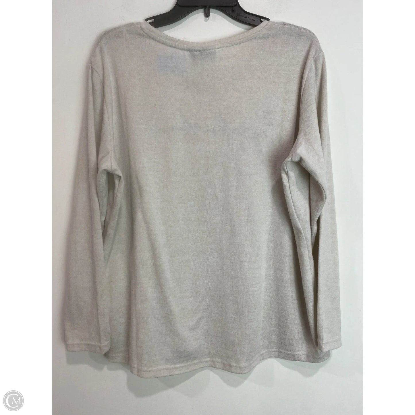 Top Long Sleeve By Clothes Mentor In Beige, Size: L