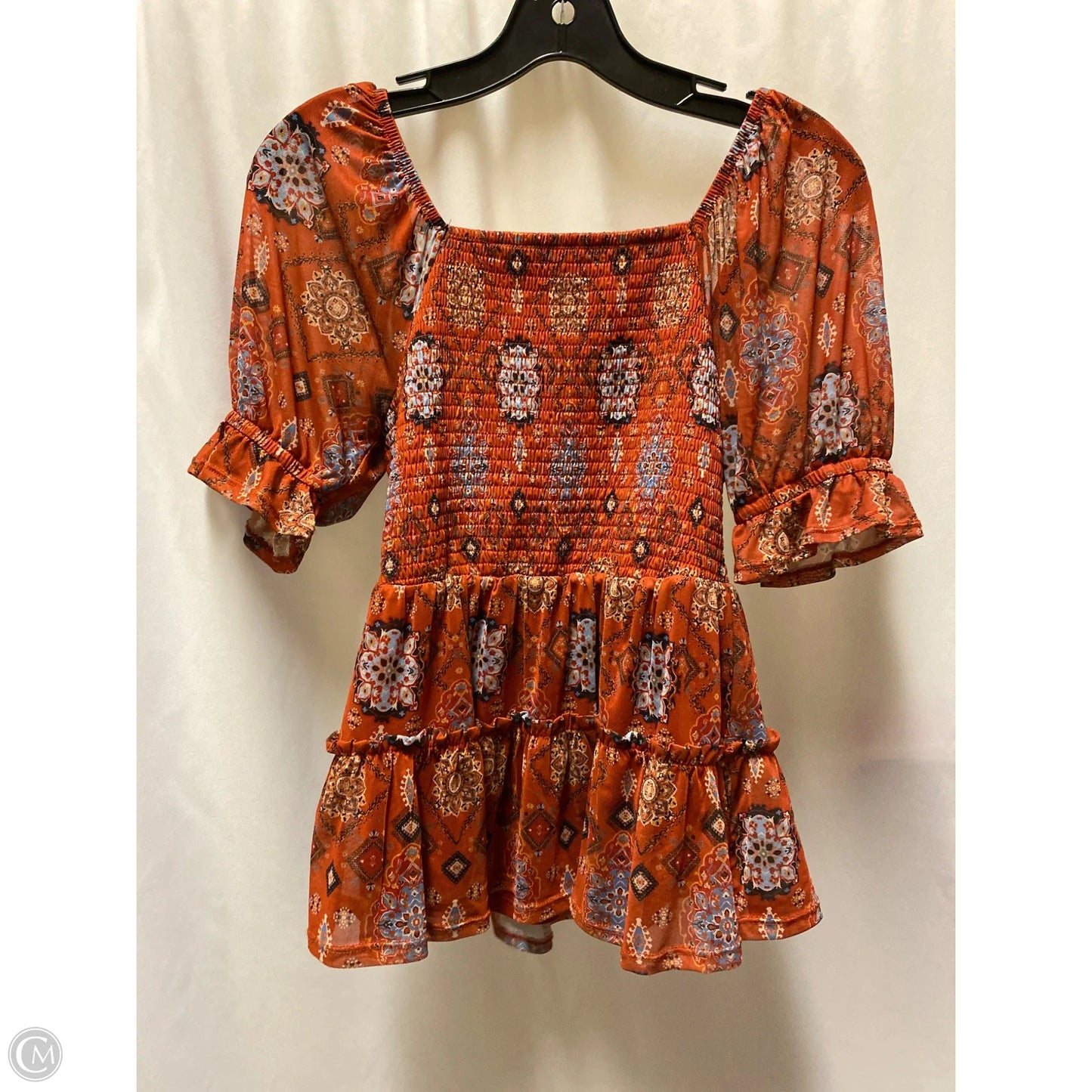 Top Short Sleeve By Maurices In Orange, Size: Xs