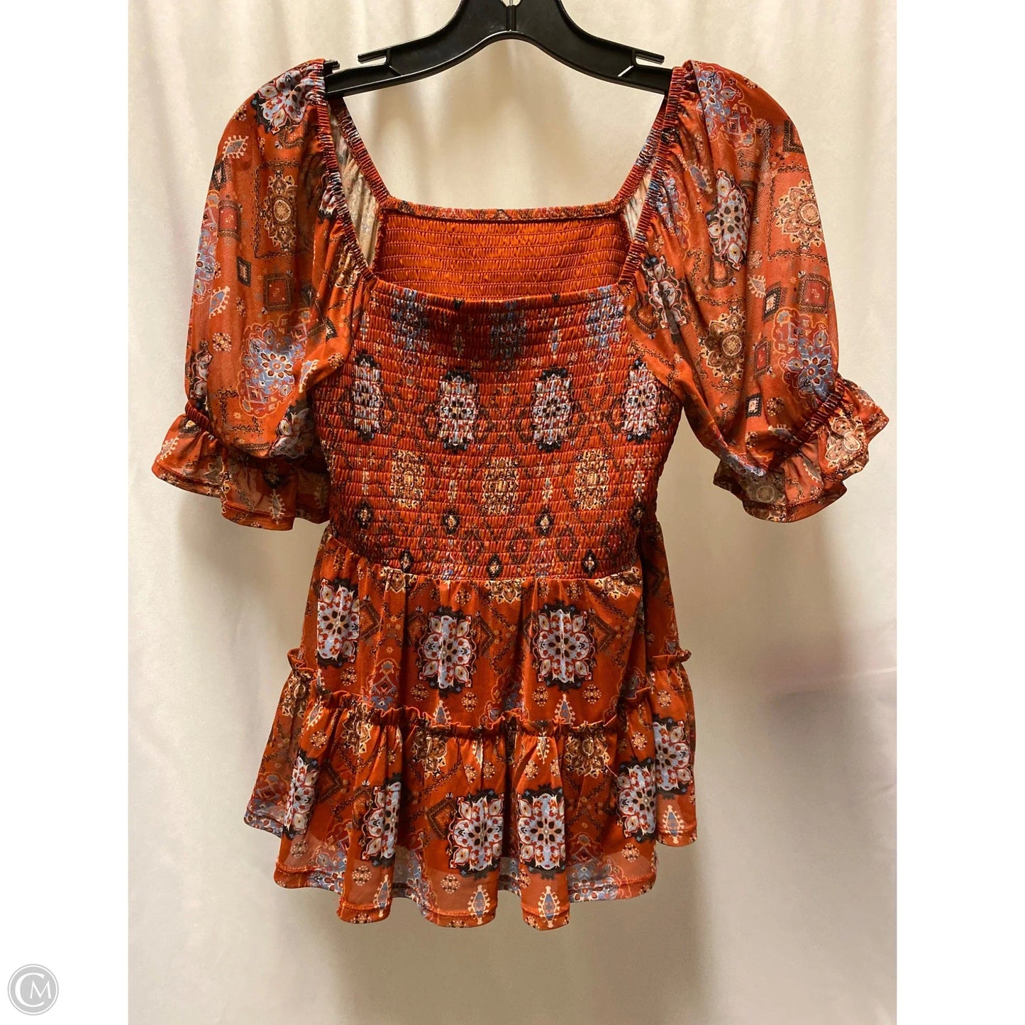 Top Short Sleeve By Maurices In Orange, Size: Xs
