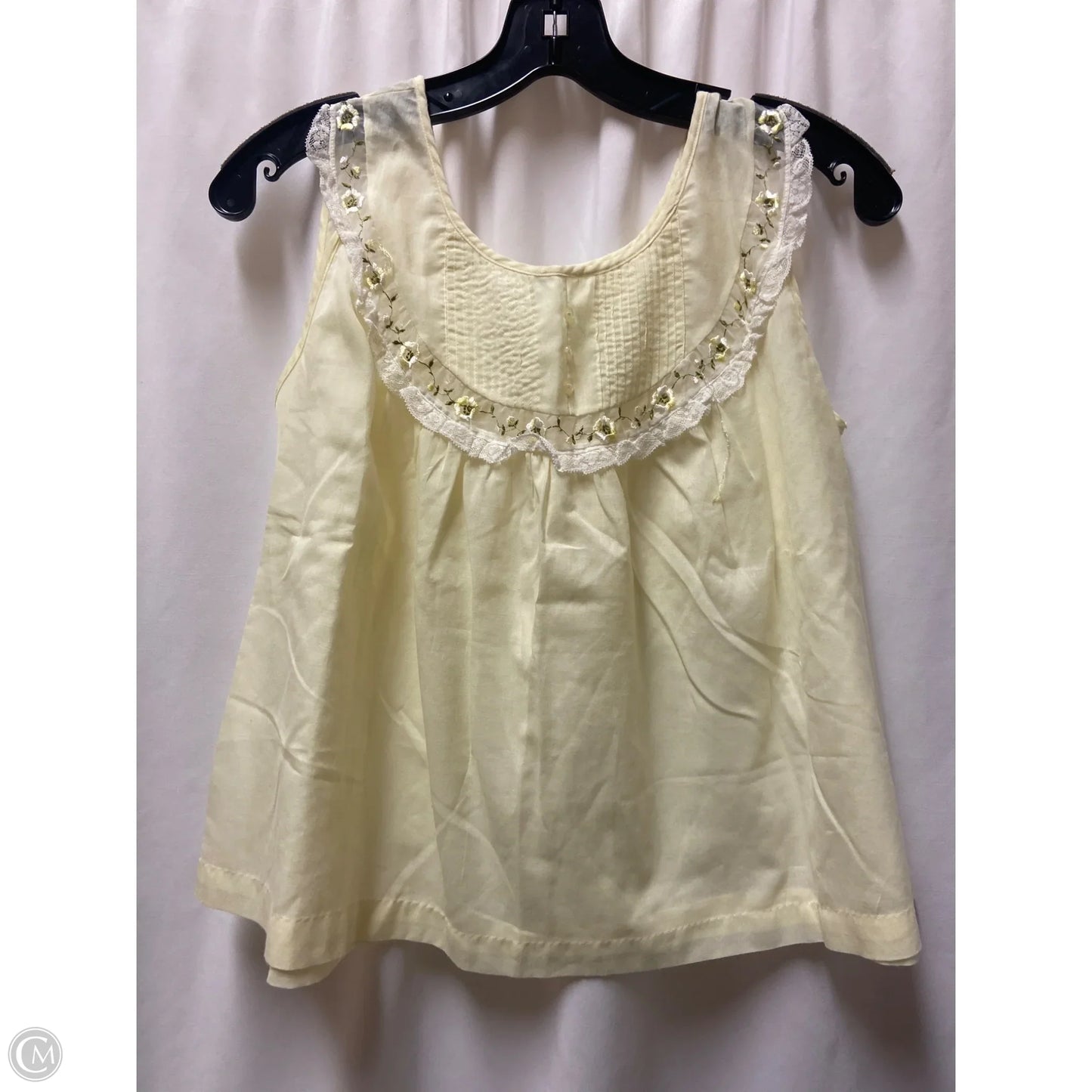 Nightgown By Clothes Mentor In Yellow, Size: M