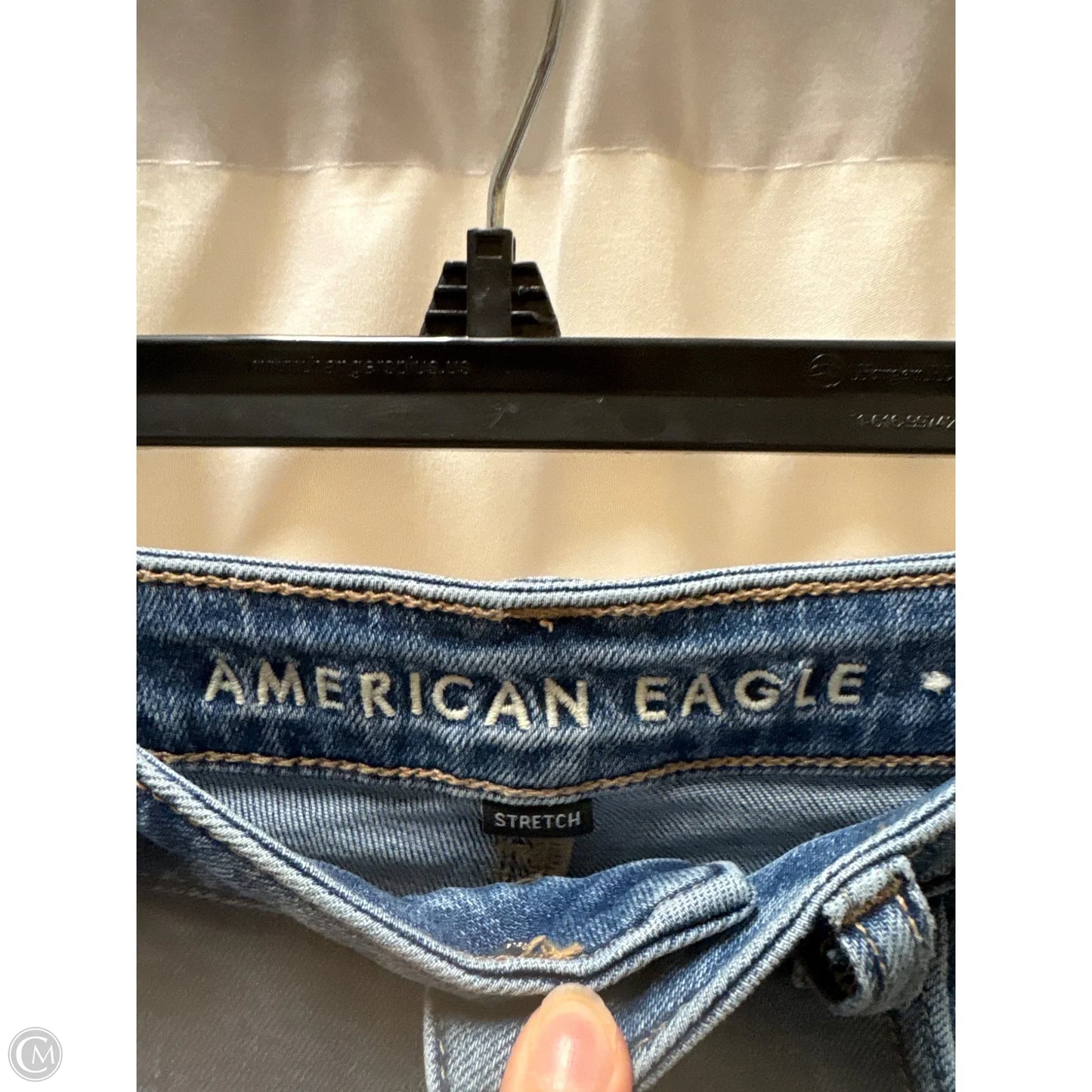 Jeans Straight By American Eagle In Blue Denim, Size: 2