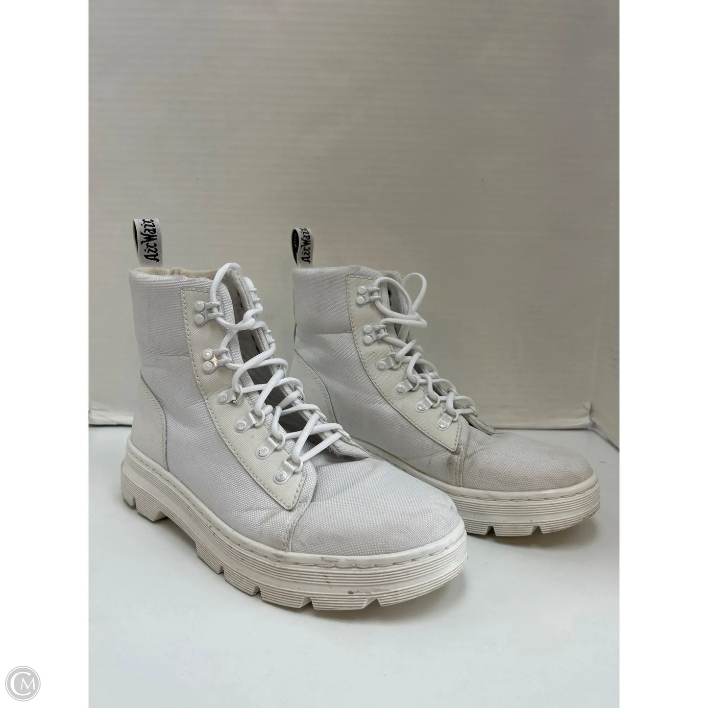 Boots Combat By Dr Martens In White, Size: 11