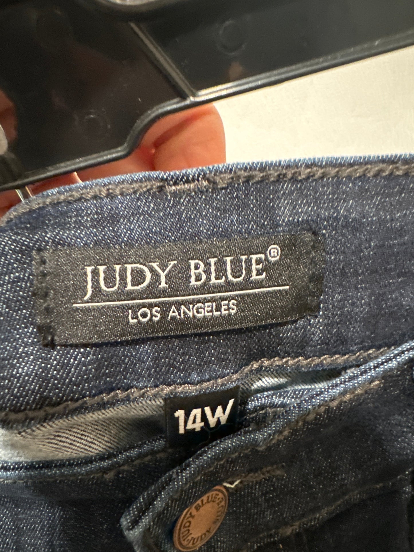 Jeans Skinny By Judy Blue In Blue Denim, Size: 14