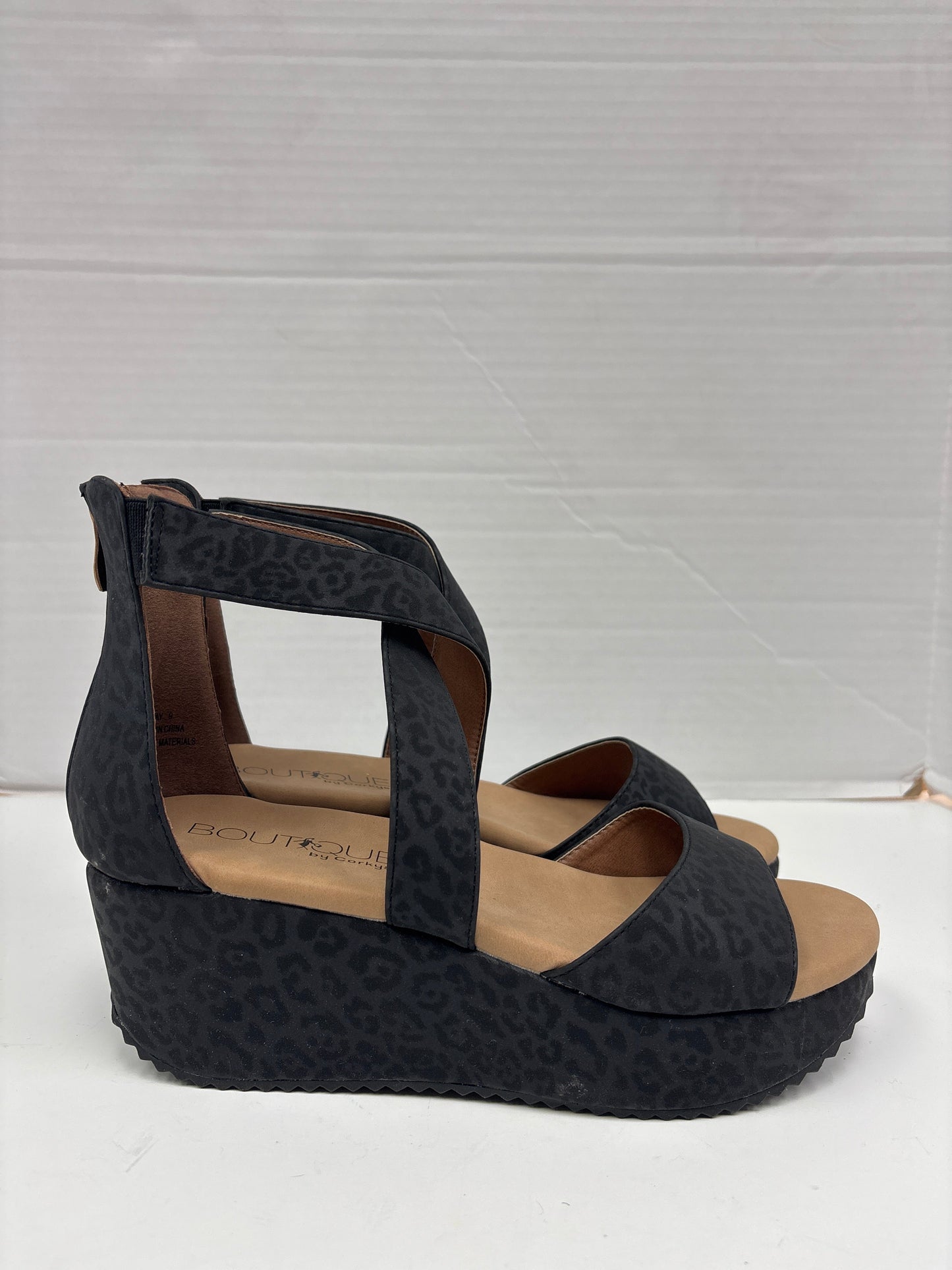 Sandals Flats By Corkys In Black, Size: 9