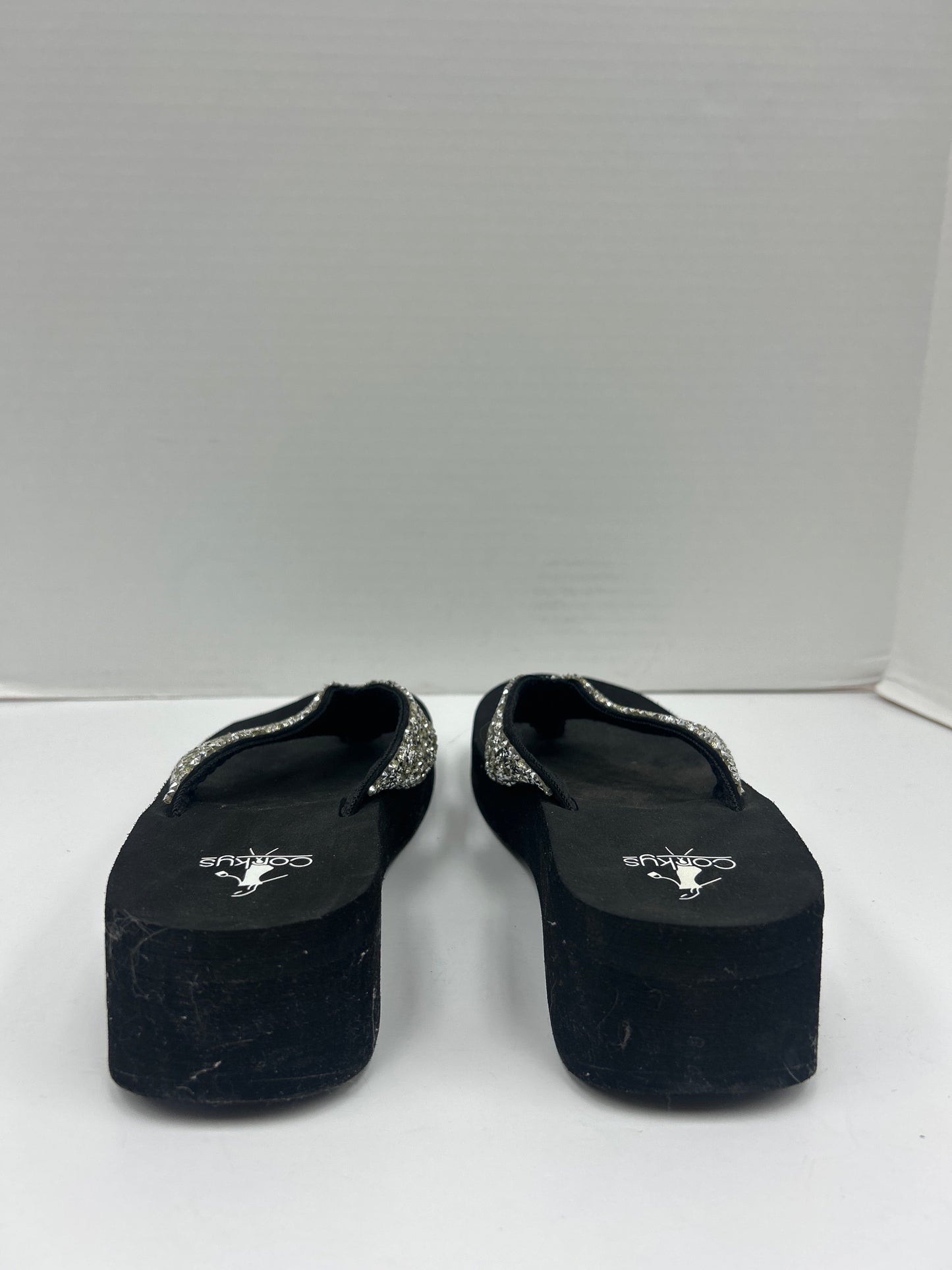 Sandals Flip Flops By Corkys In Black, Size: 9