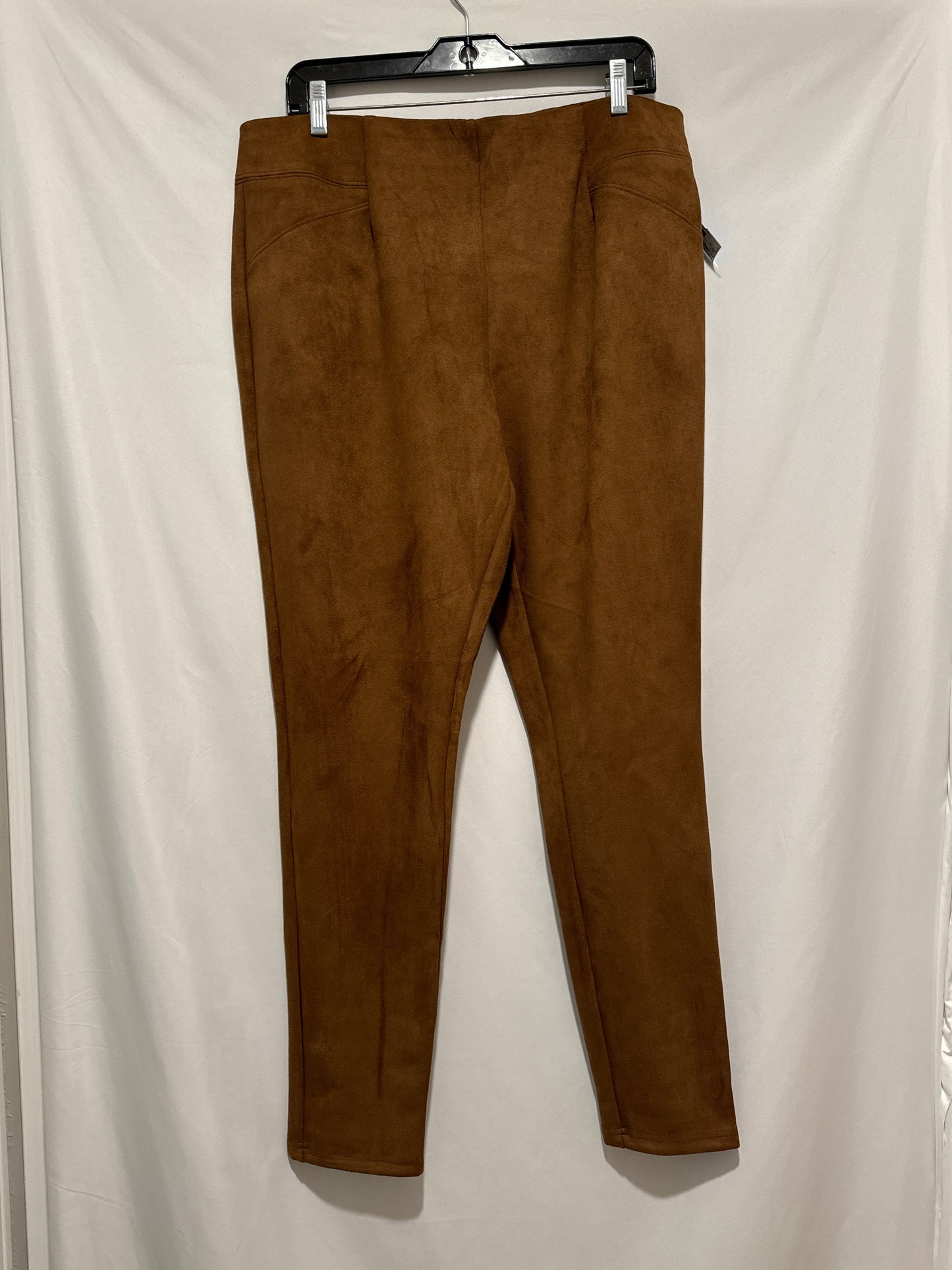 Pants Leggings By Cato In Brown, Size: 18