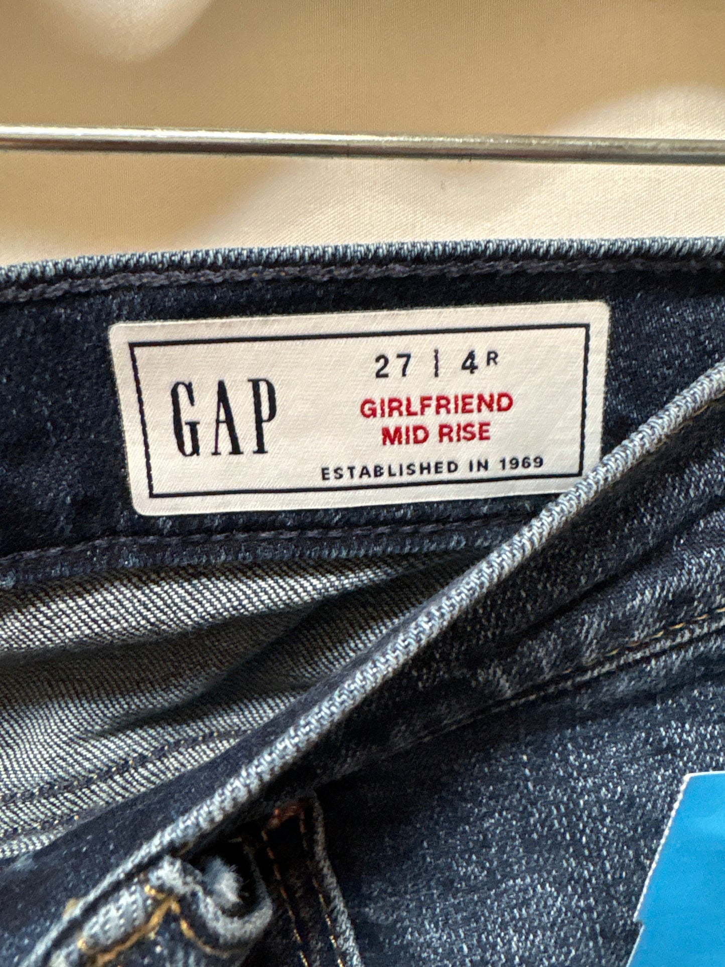 Jeans Boyfriend By Gap In Blue Denim, Size: 4