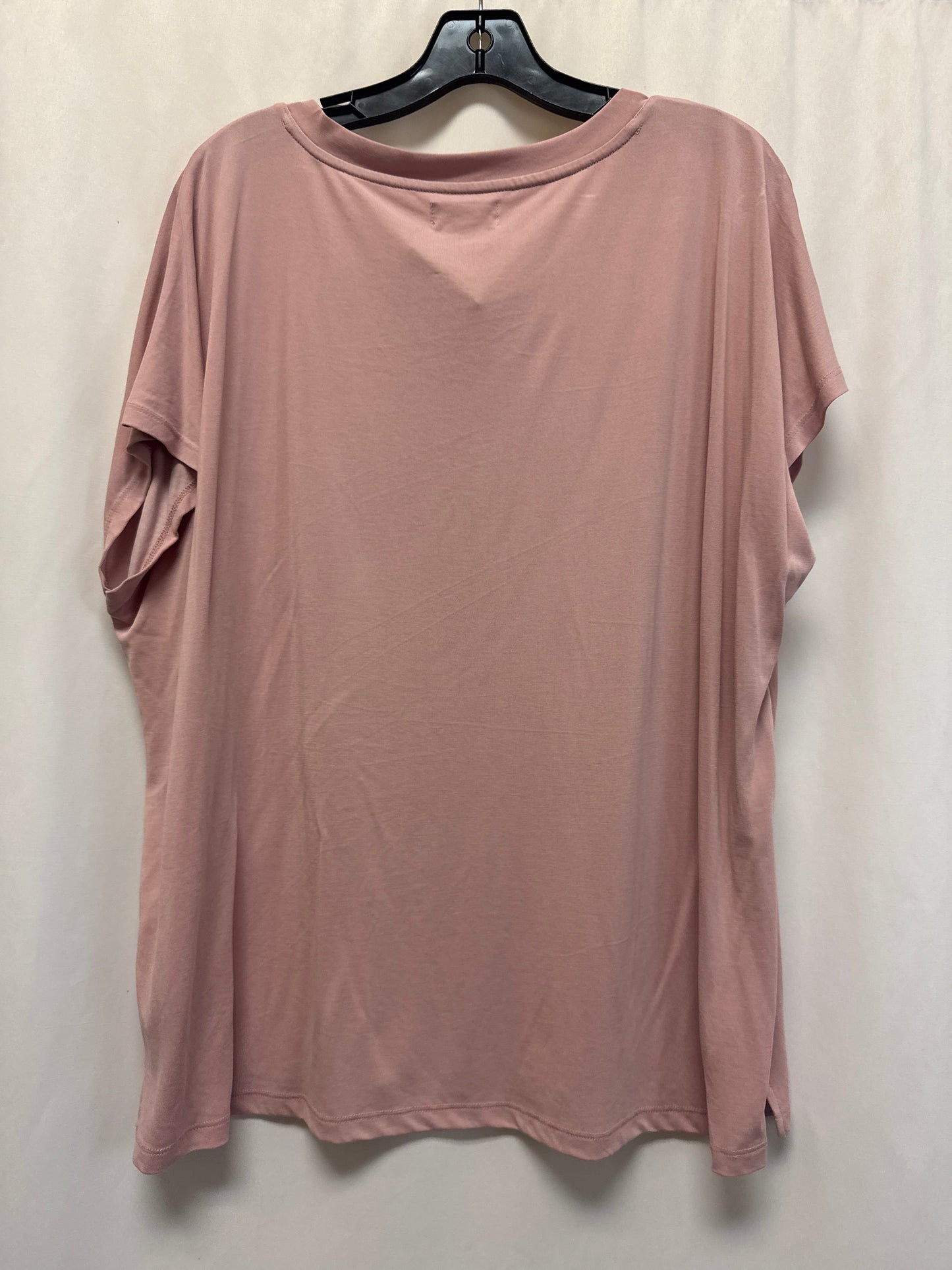 Top Short Sleeve By Maurices In Pink, Size: 1x