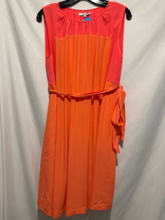 Dress Casual Midi By Madewell In Pink, Size: M