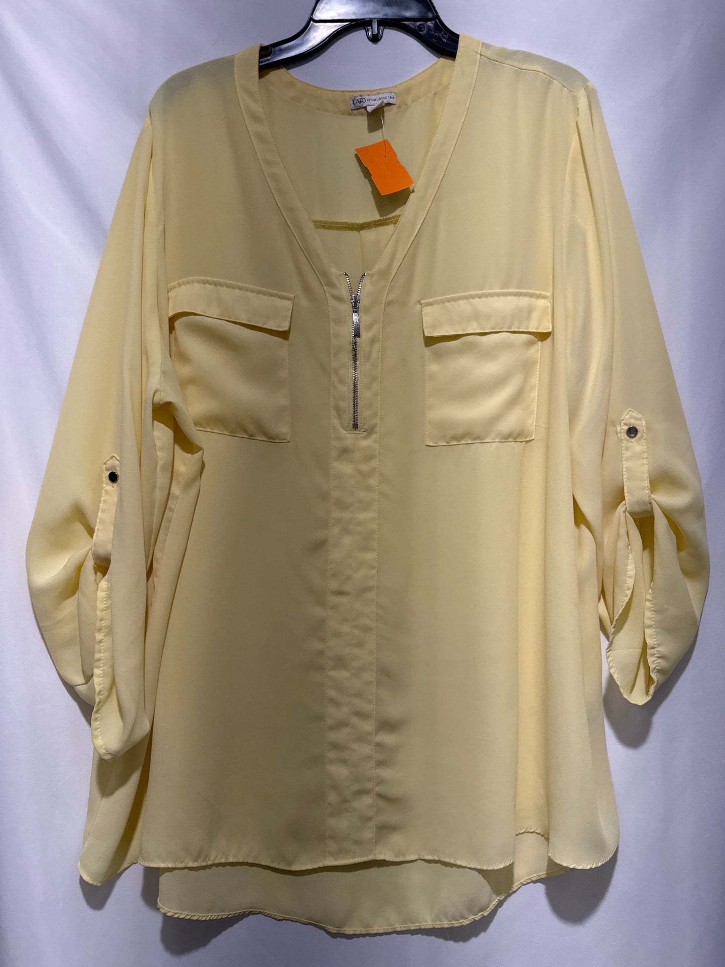 Top Long Sleeve By Old Navy In Yellow, Size: 3x