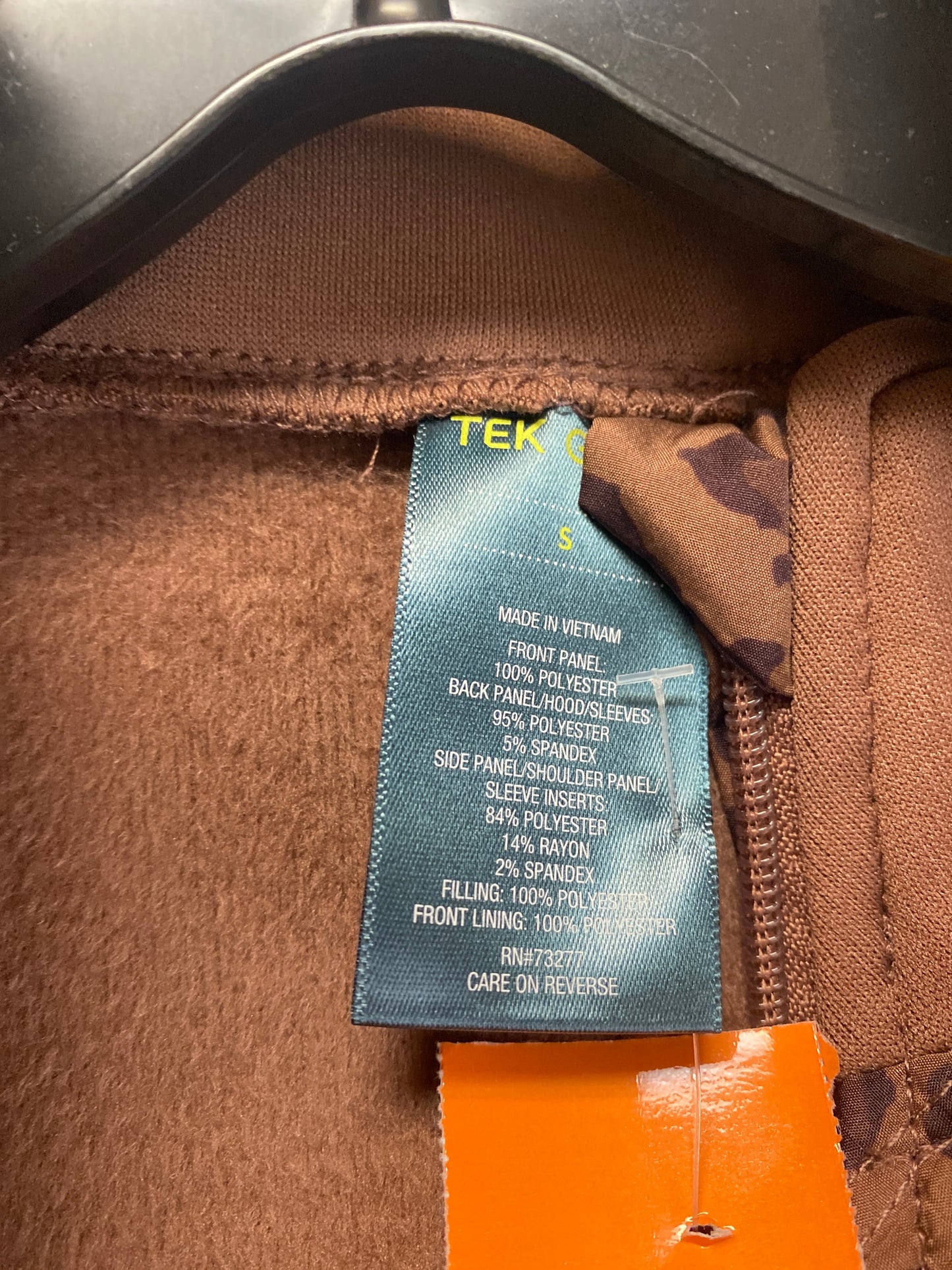 Athletic Jacket By Tek Gear In Brown, Size: S