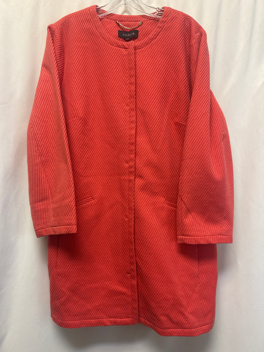 Coat Peacoat By Talbots In Peach, Size: Xl