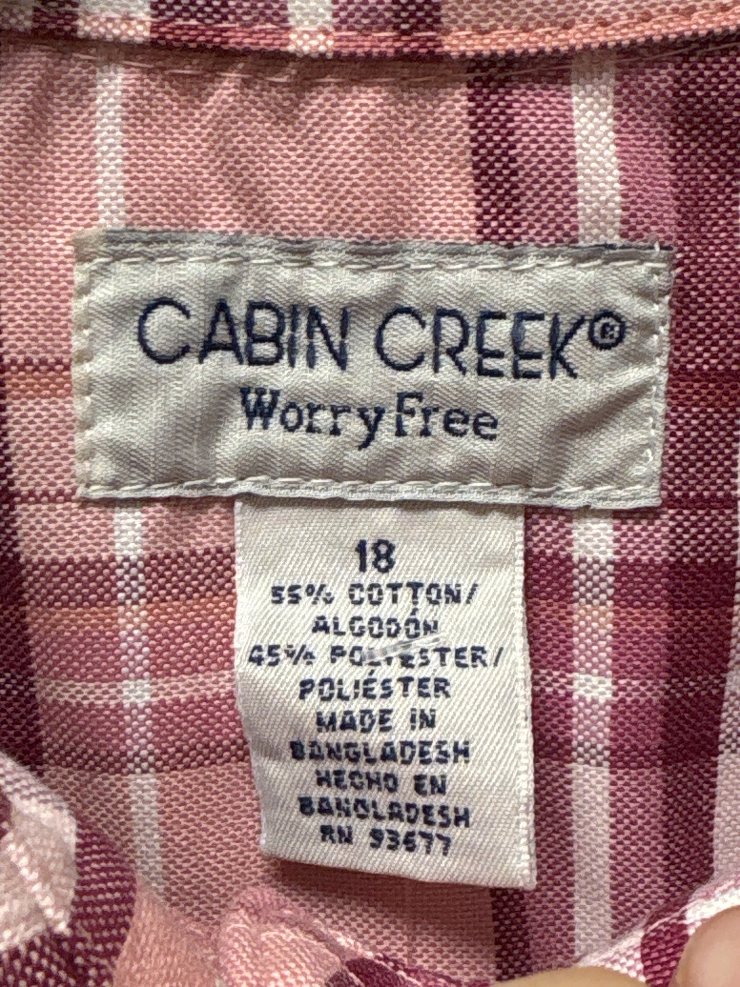 Top Long Sleeve By Cabin Creek  Size: 1x