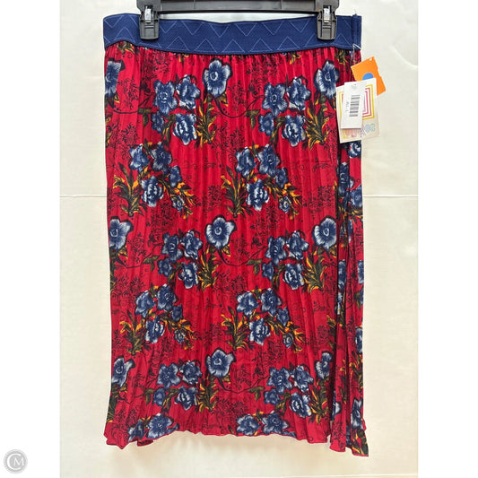 Skirt Midi By Lularoe In Red, Size: L