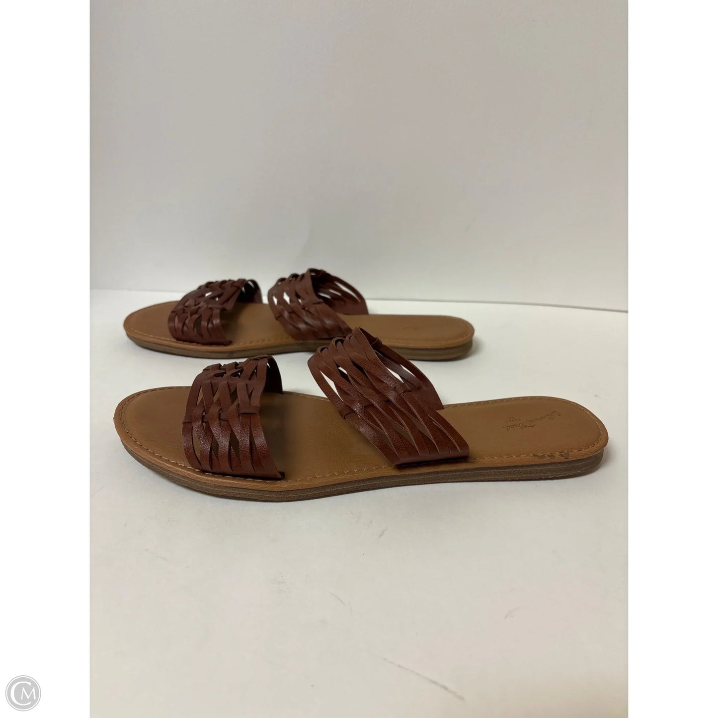 Sandals Flats By Universal Thread In Brown, Size: 11