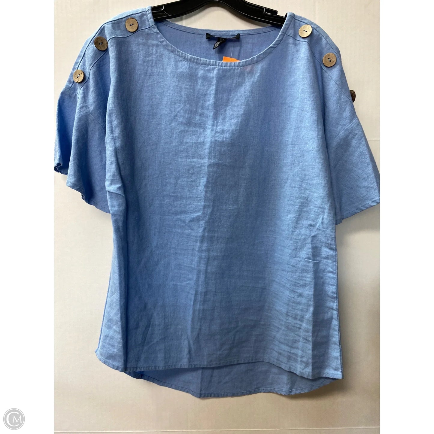 Top Short Sleeve By Ellen Tracy In Blue, Size: M