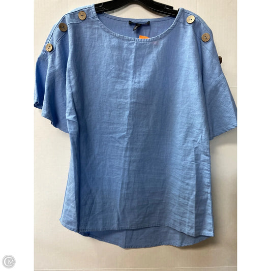Top Short Sleeve By Ellen Tracy In Blue, Size: M