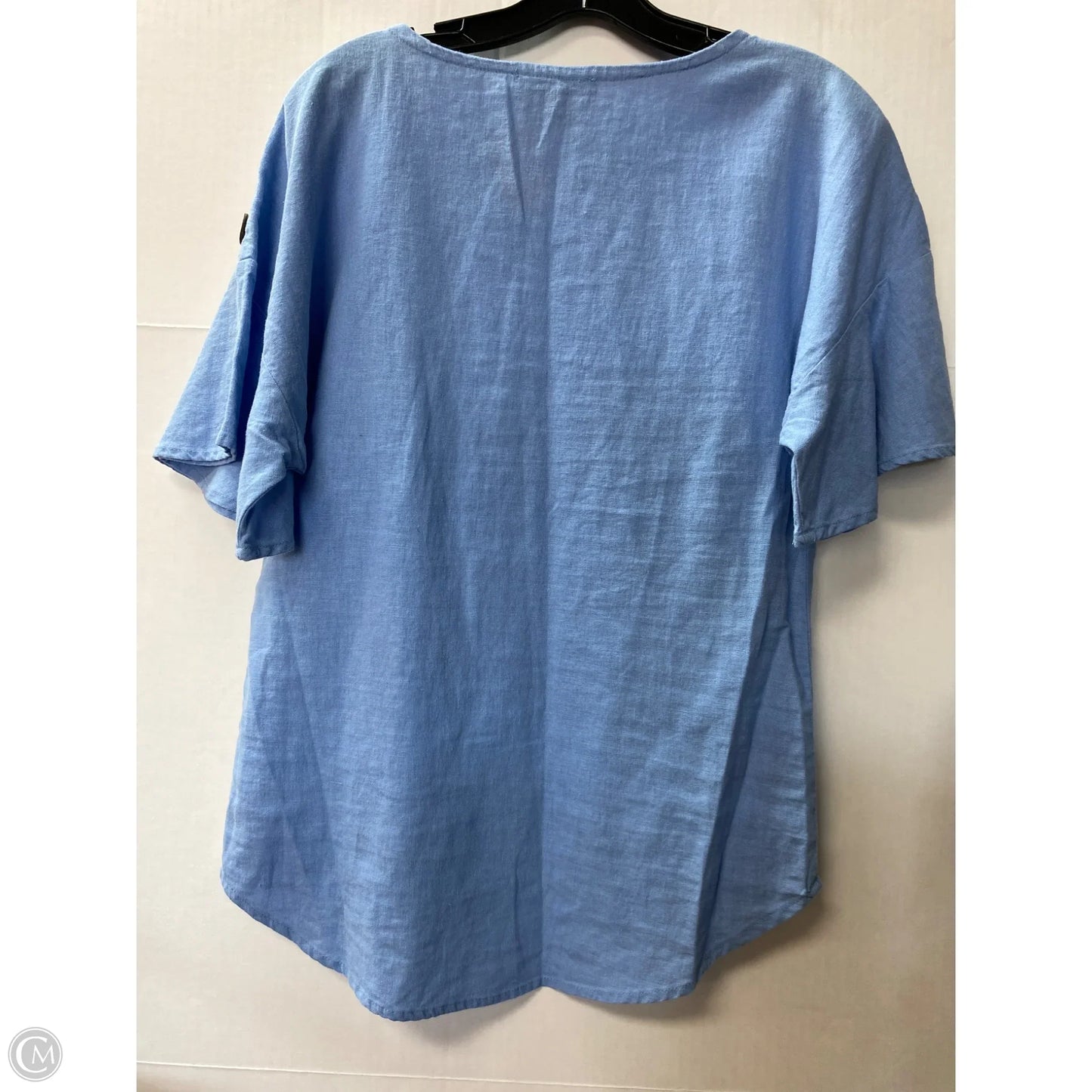 Top Short Sleeve By Ellen Tracy In Blue, Size: M