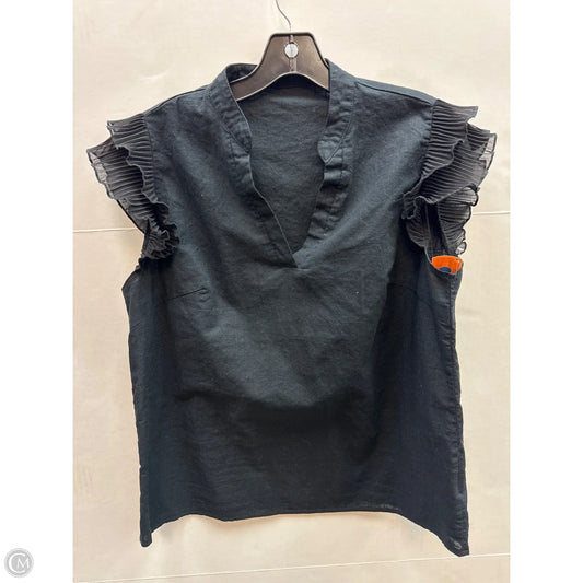 Top Short Sleeve By Shein In Black, Size: Xl