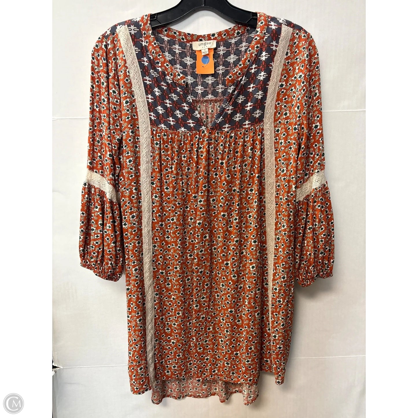 Tunic Long Sleeve By Umgee In Brown, Size: S