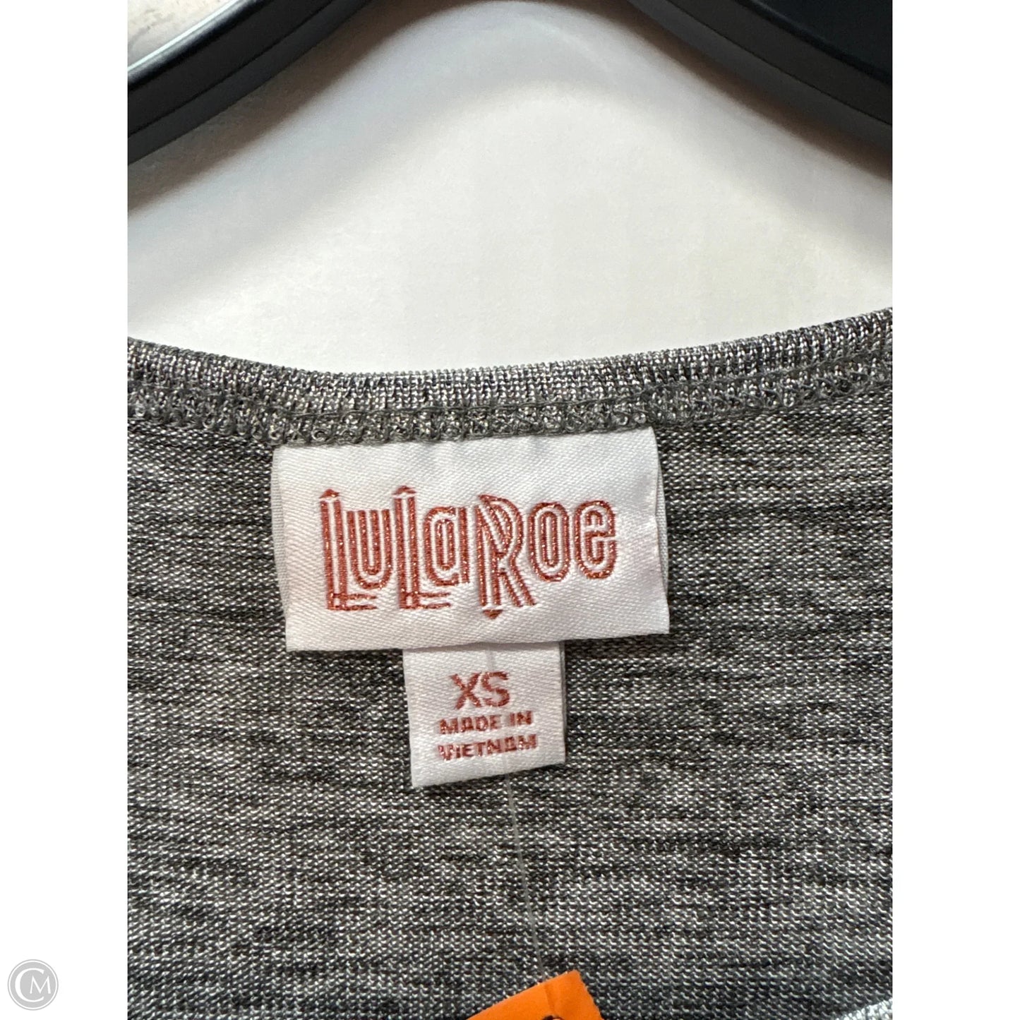 Top Short Sleeve By Lularoe In Silver, Size: Xs