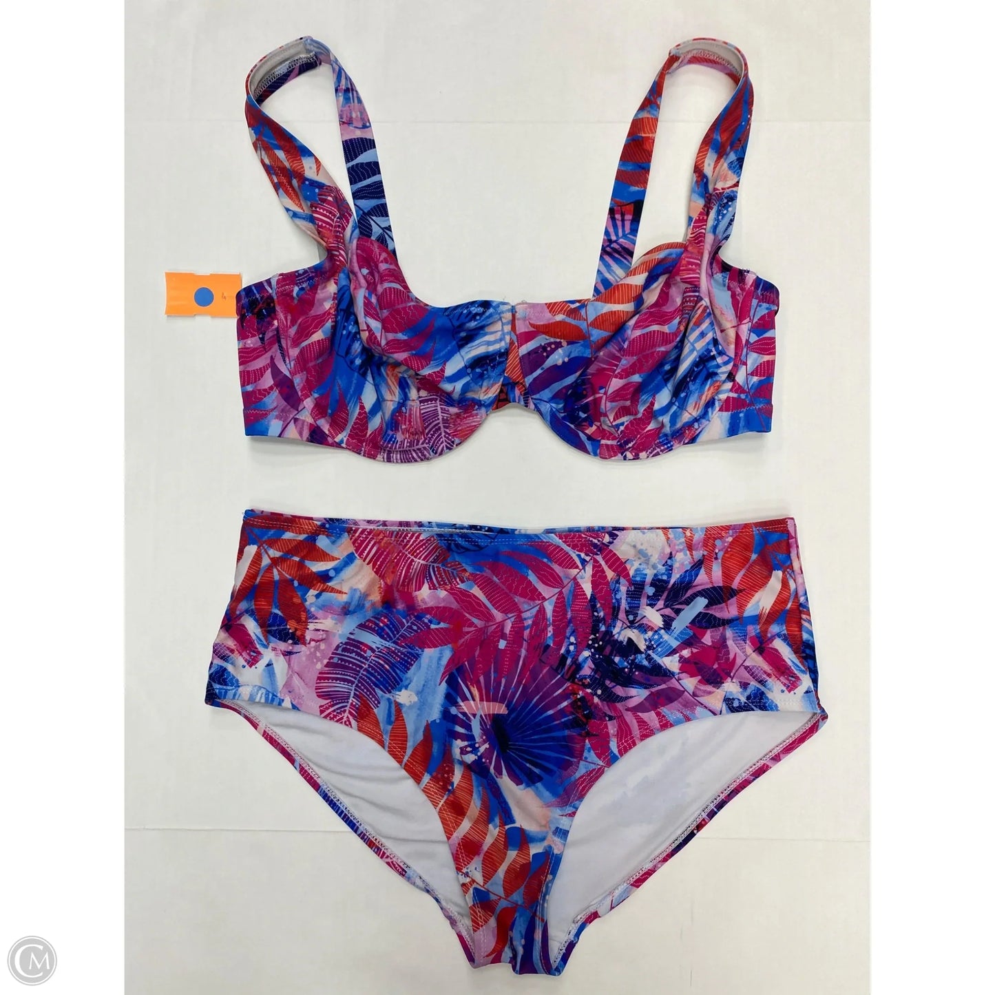 Swimsuit 2pc By Cmf In Pink, Size: 1x