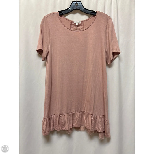 Top Short Sleeve By Jodifl In Pink, Size: S
