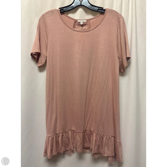 Top Short Sleeve By Jodifl In Pink, Size: S