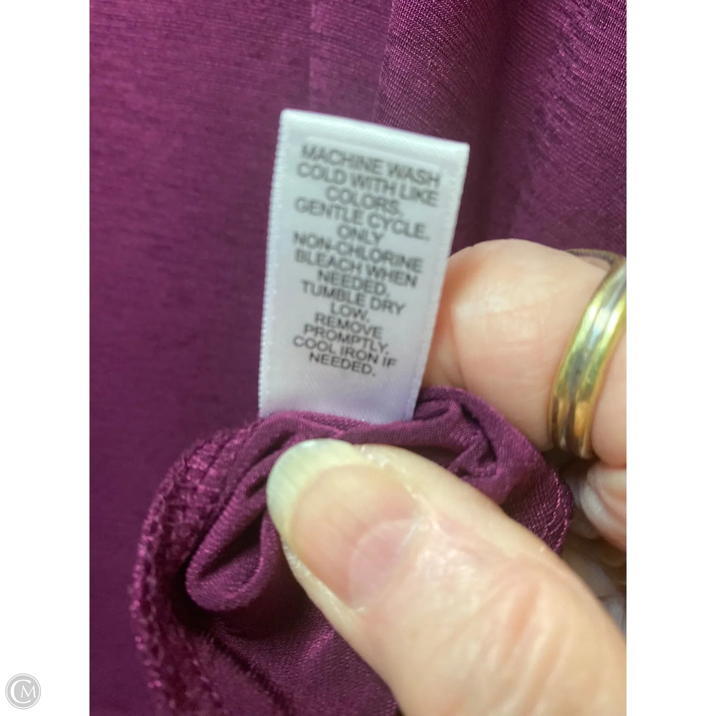 Top Sleeveless By Cato In Purple, Size: 1x