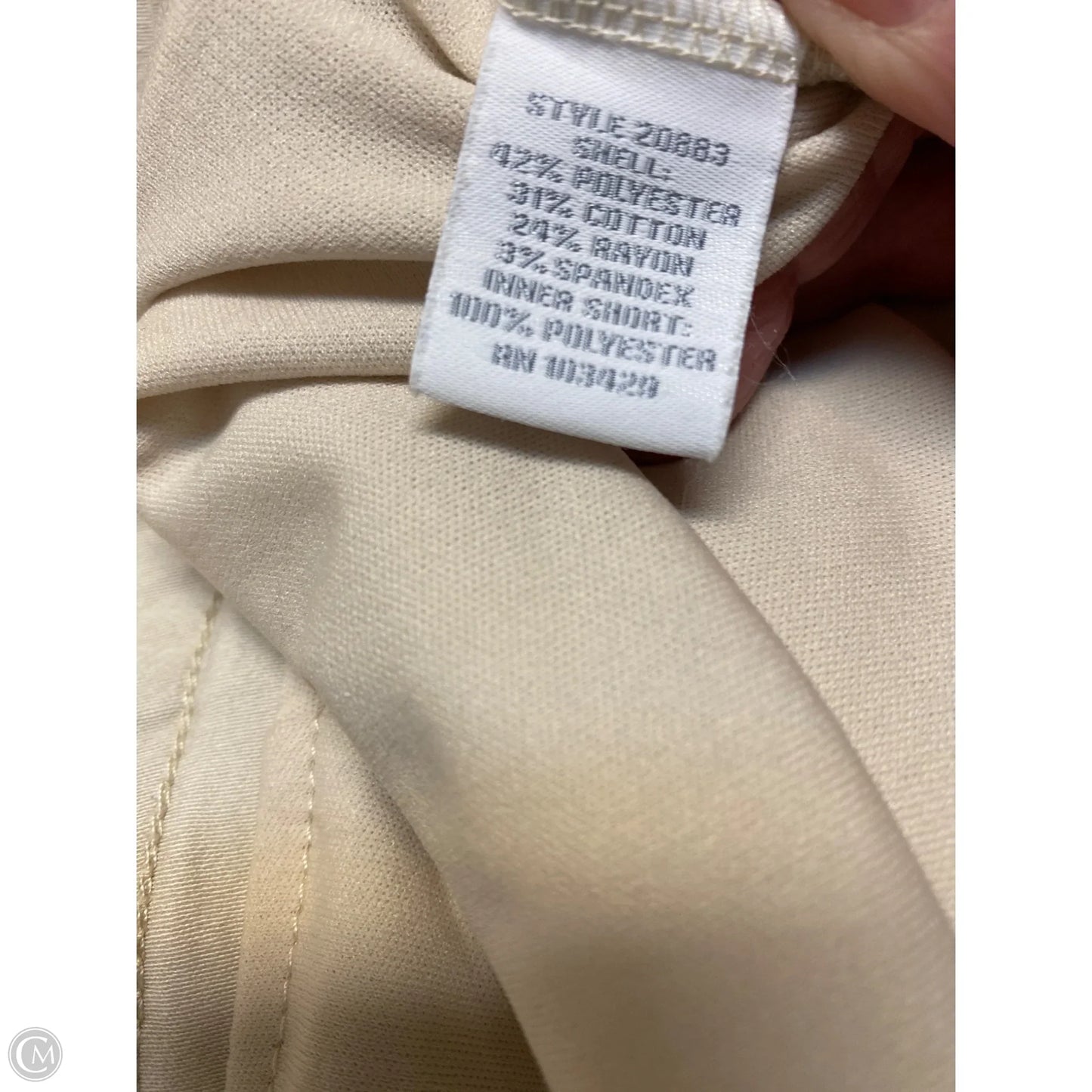 Skort By Intro In Beige, Size: 10