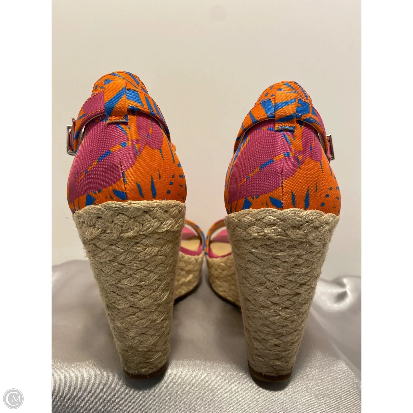 Sandals Heels Wedge By Gianni Bini In Pink, Size: 7