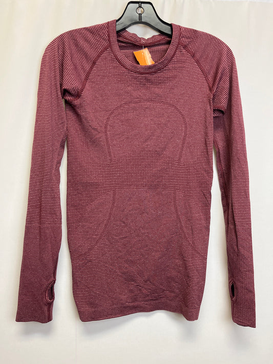 Athletic Top Long Sleeve Collar By Lululemon  Size: S