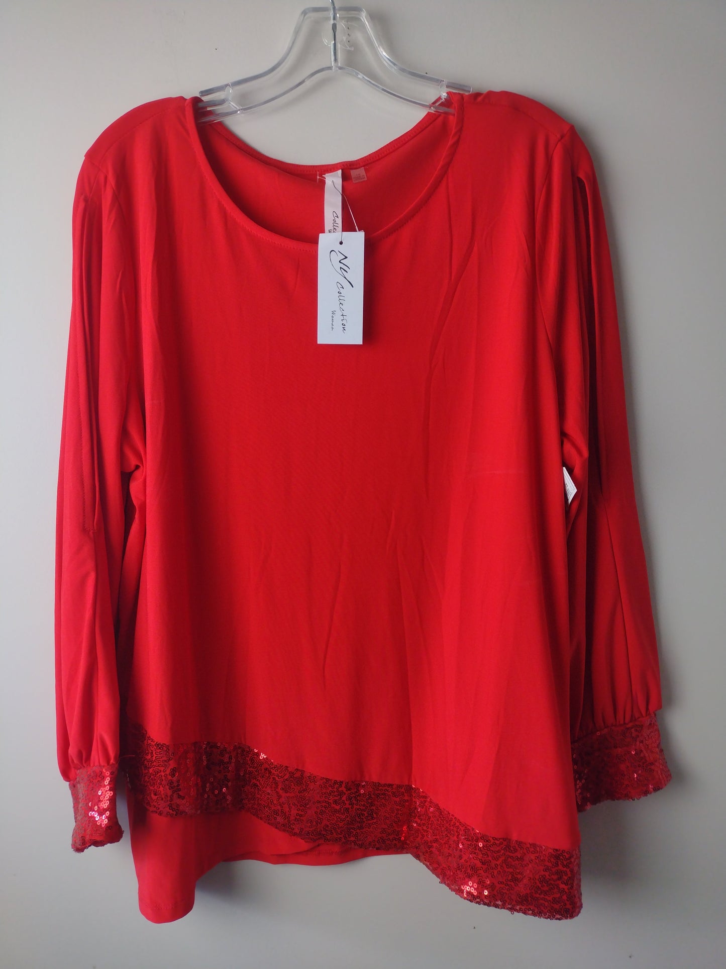 Top Long Sleeve By Ny Collection  Size: 1x