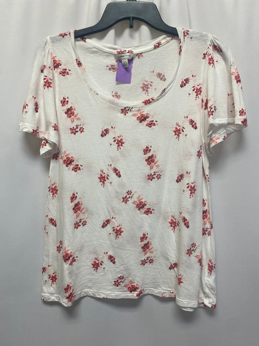 White Top Short Sleeve Lucky Brand, Size S