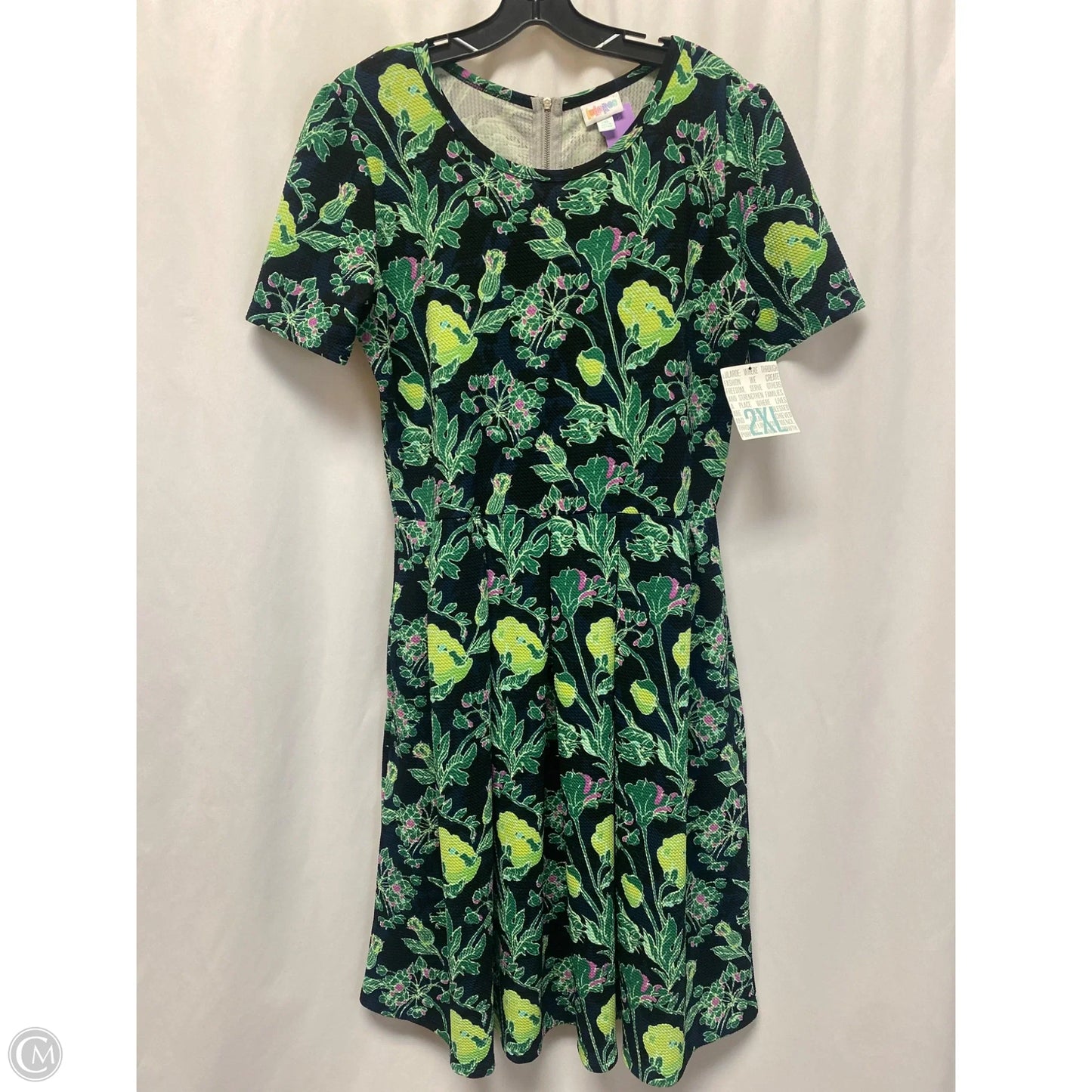 Dress Casual Midi By Lularoe In Green, Size: 2x