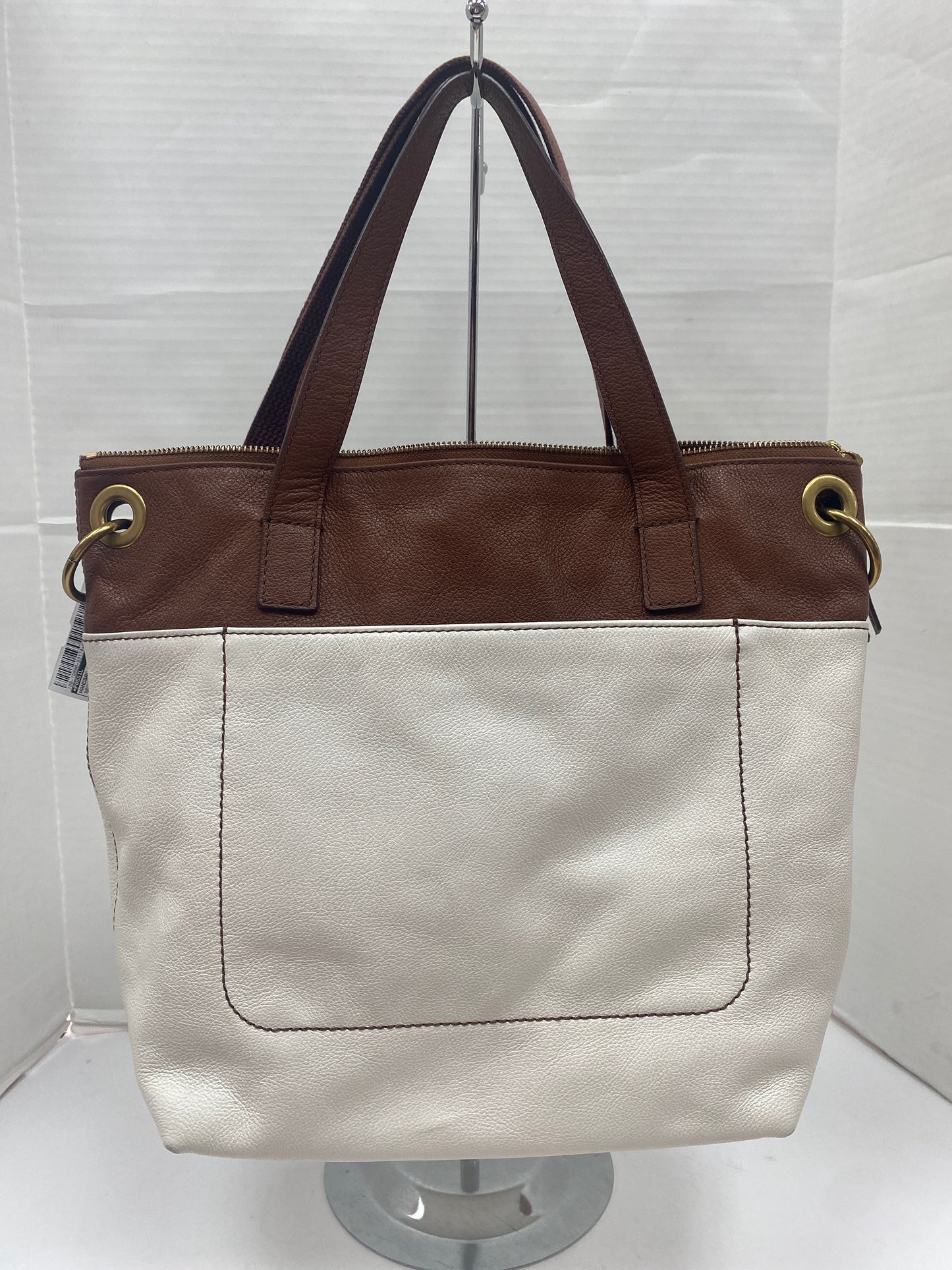 Handbag Leather Fossil, Size Large