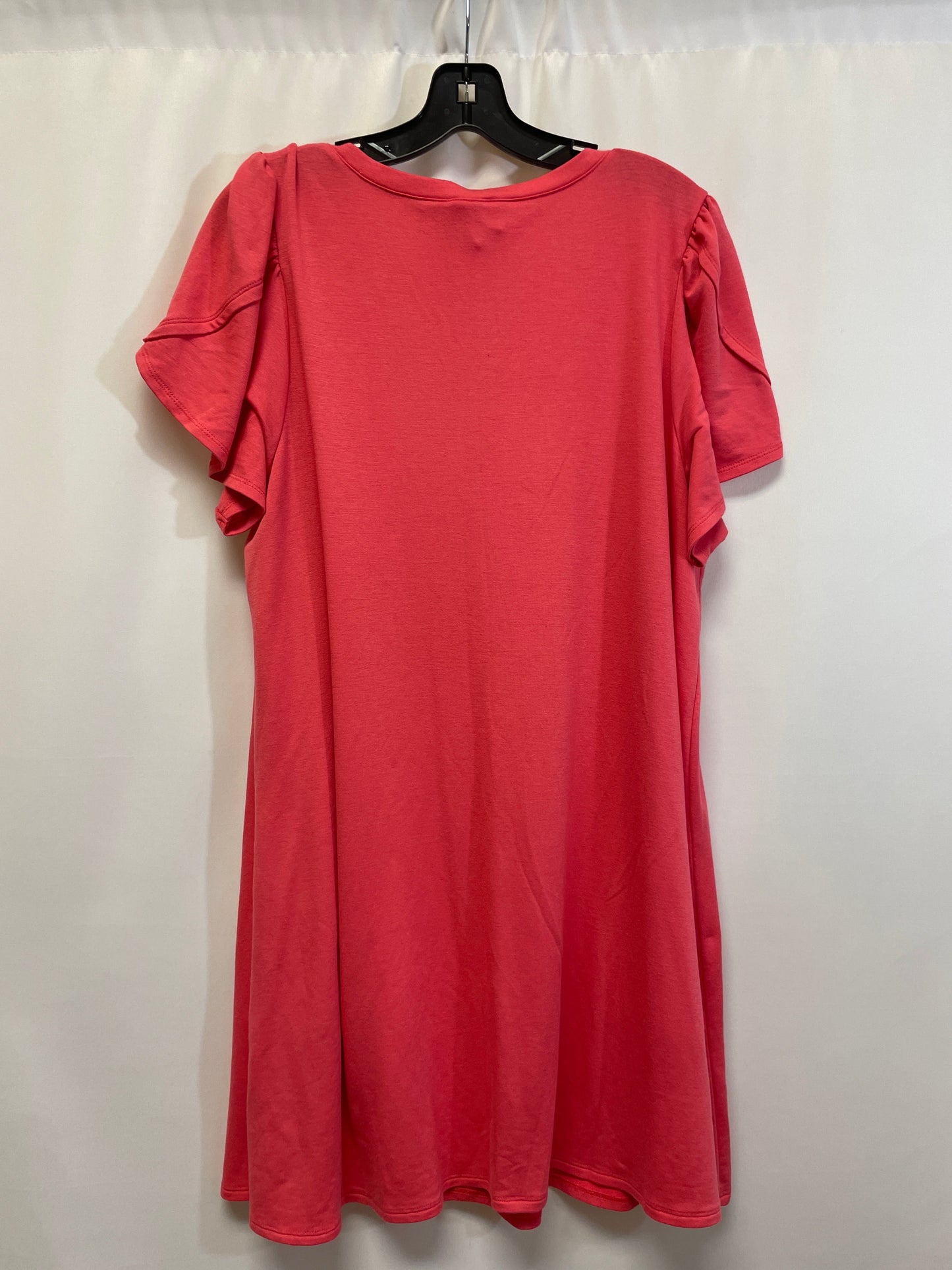 Coral Dress Casual Midi Cable And Gauge, Size 1x