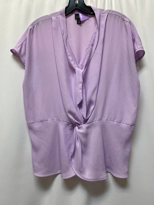Purple Top Short Sleeve Worthington, Size Xl
