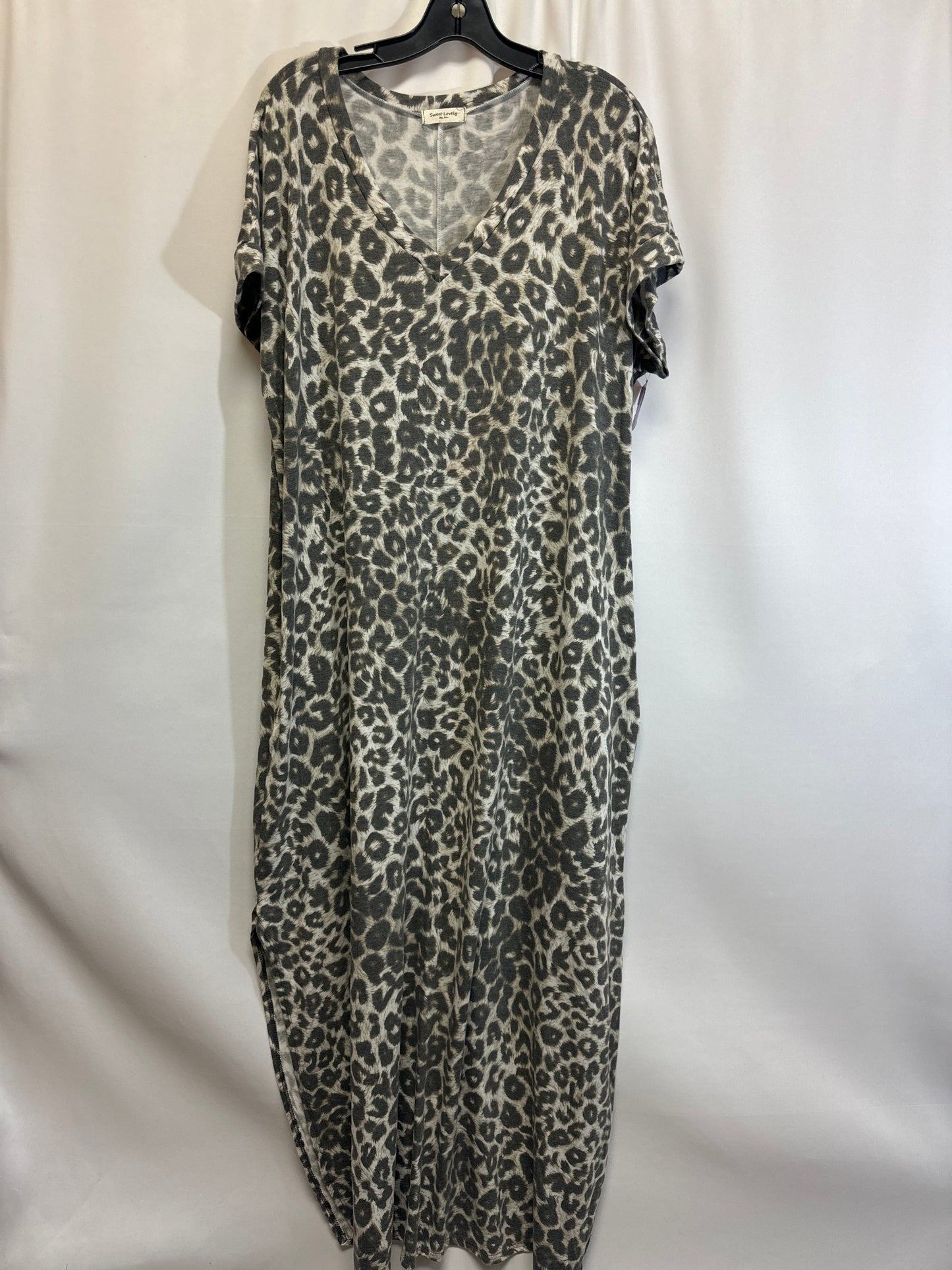 Animal Print Dress Casual Maxi Clothes Mentor, Size Xl