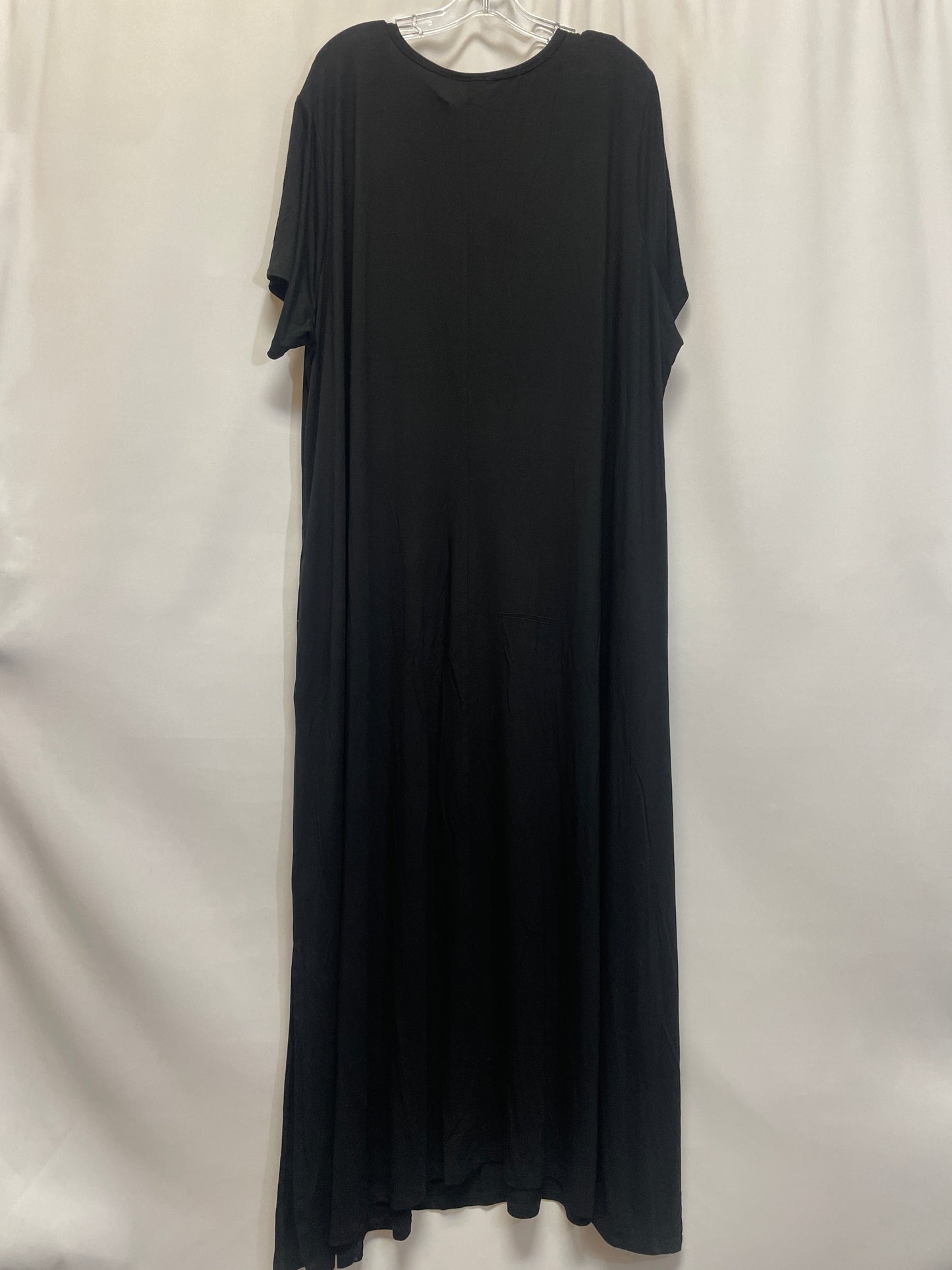 Black Dress Casual Maxi Clothes Mentor, Size 3x