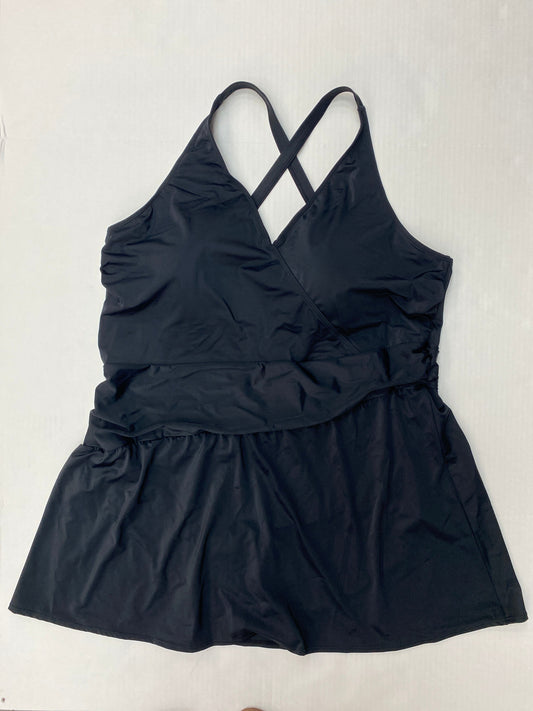 Black Swimsuit Denim And Co Qvc, Size 4x
