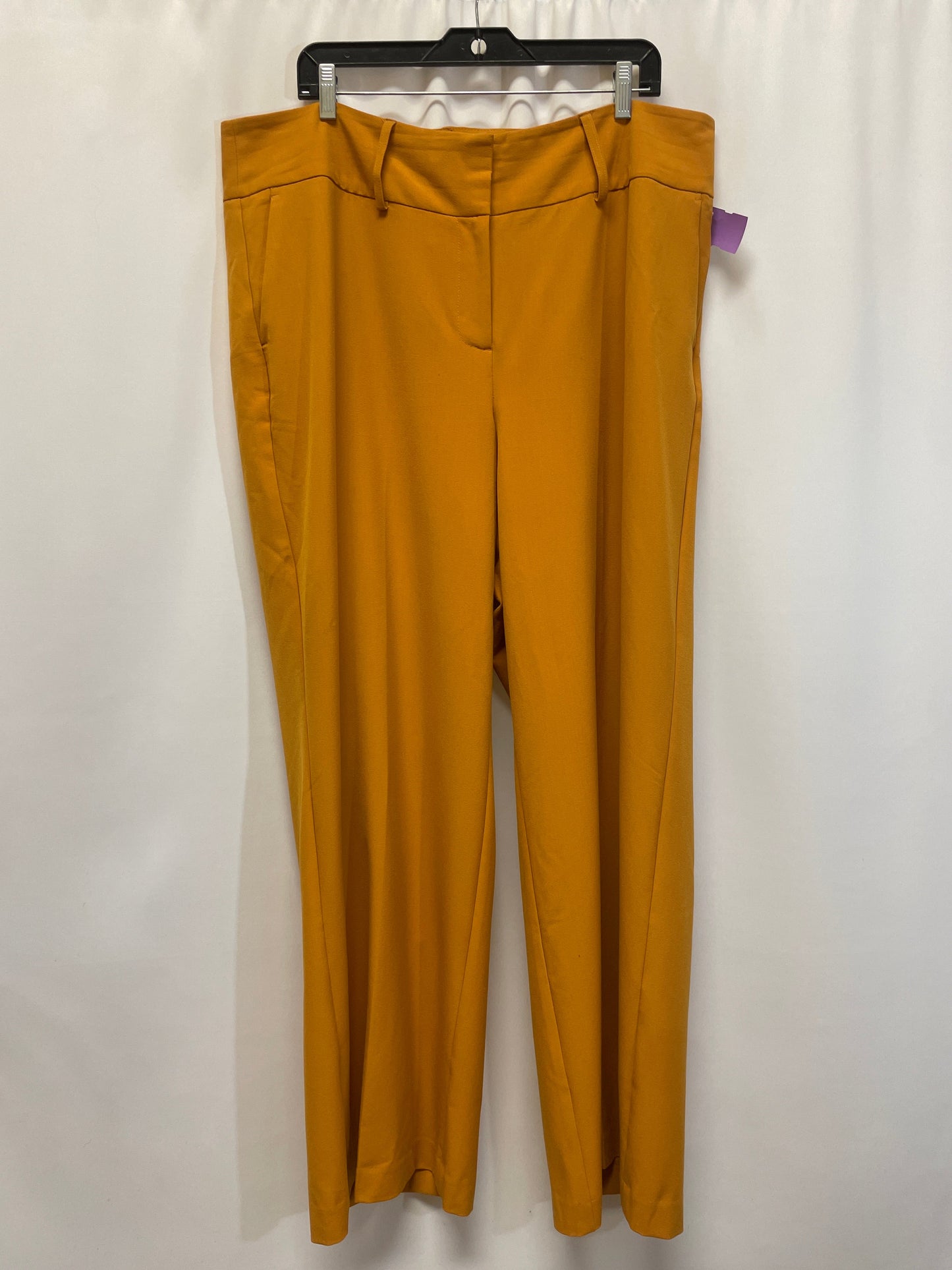 Yellow Pants Wide Leg Lane Bryant, Size 18